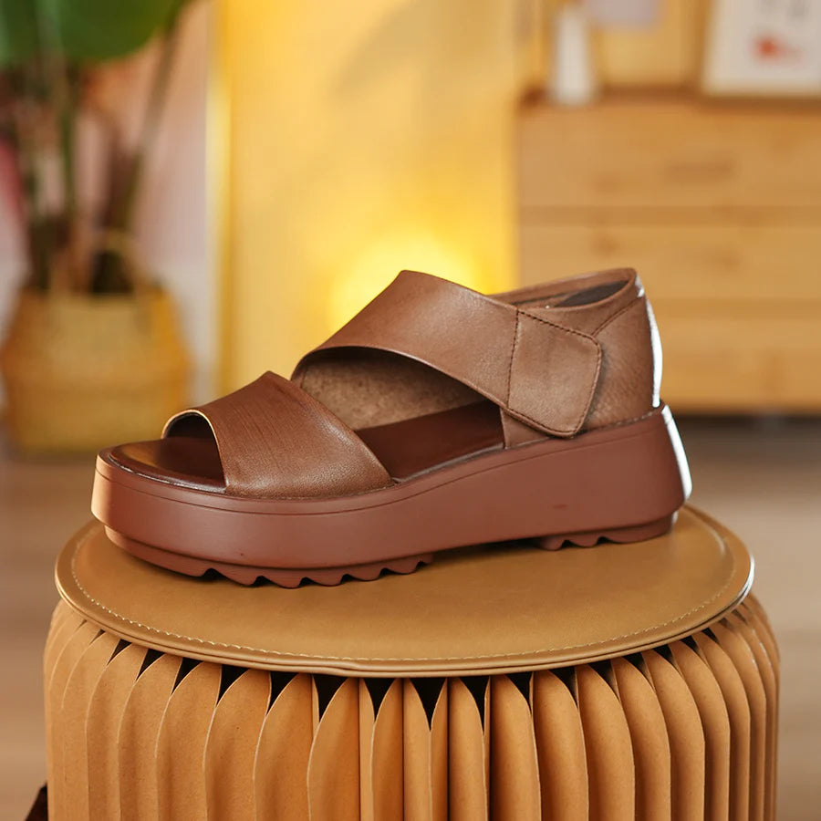 Romana™ - Sandalias ortopédicas en cuero y suela comfy