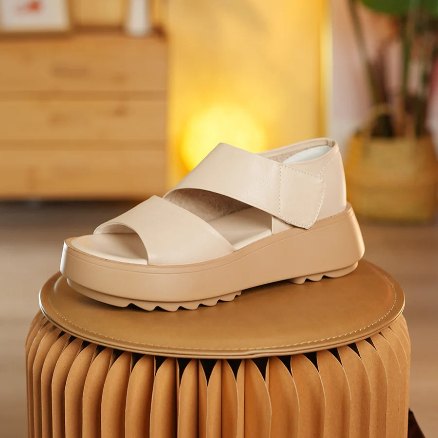 Romana™ - Sandalias ortopédicas en cuero y suela comfy