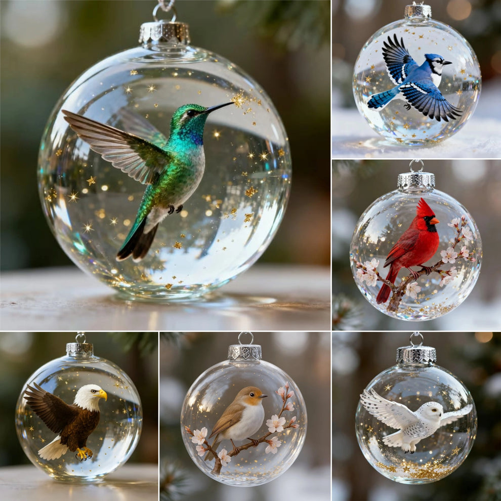 ( Set x 10 ) Unidades Adorno De Cristal De La Colección Wildlife Wonders