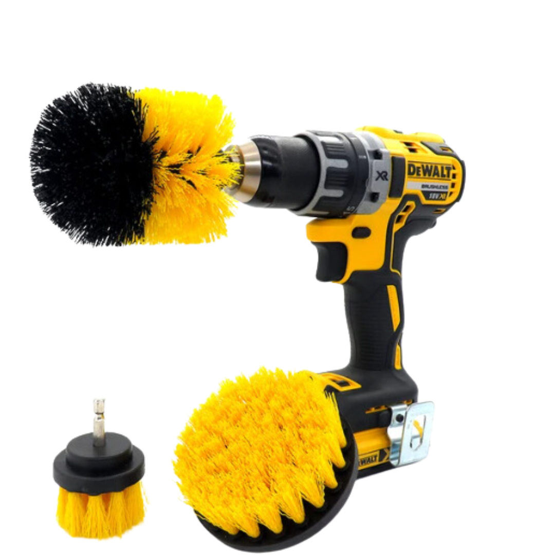 PowerScrub™ – Kit de Cepillos para Taladro (3 Piezas)