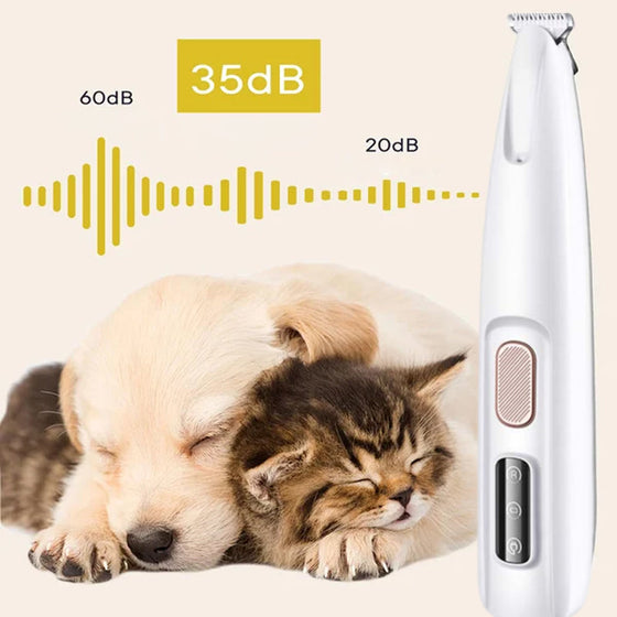Recortador de pelo🪮 para 🐩mascotas🐈 con sensor de seguridad