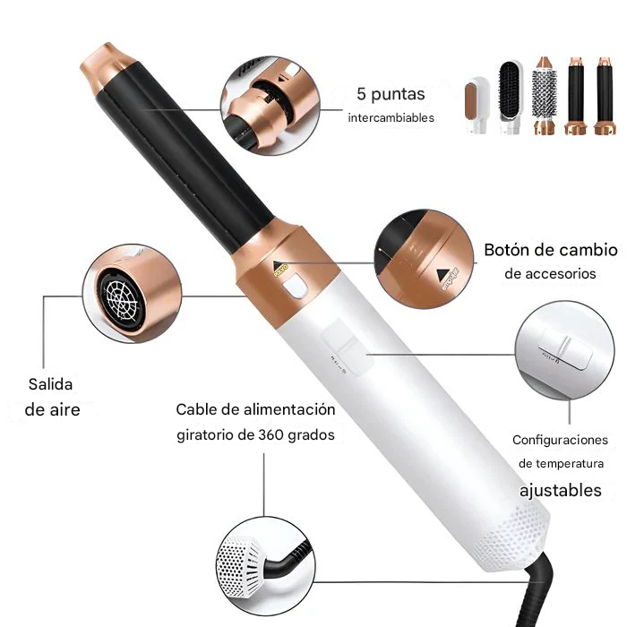 Airstyler kit de estilista 5 n 1