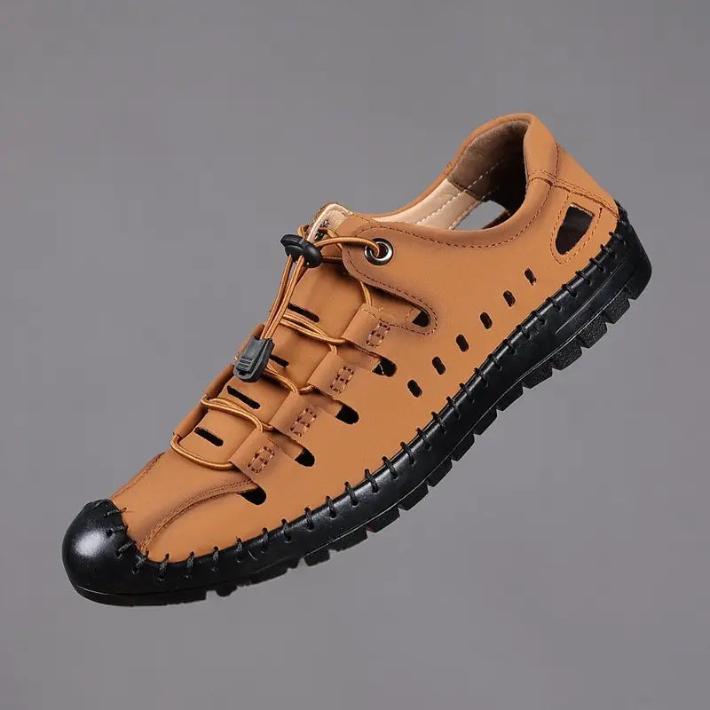 Sandalia tejida Hollow para hombre