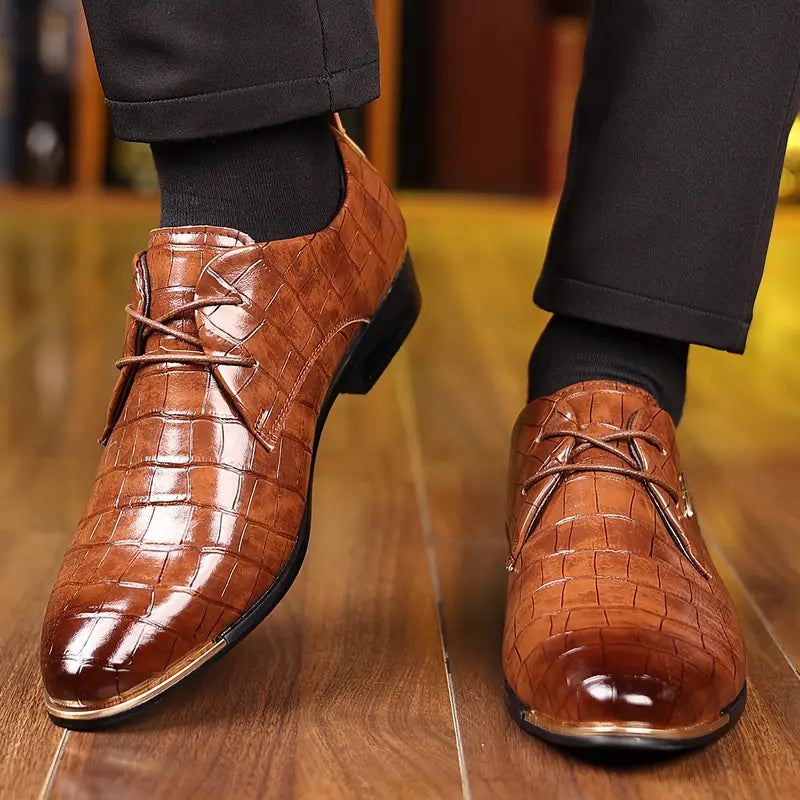 StrideFlex - Zapato Ortopedico De Cuero