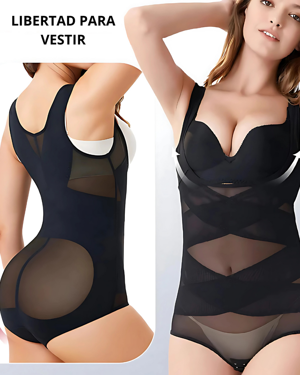 Body Moldeador Invisible con Tirantes Ajustables
