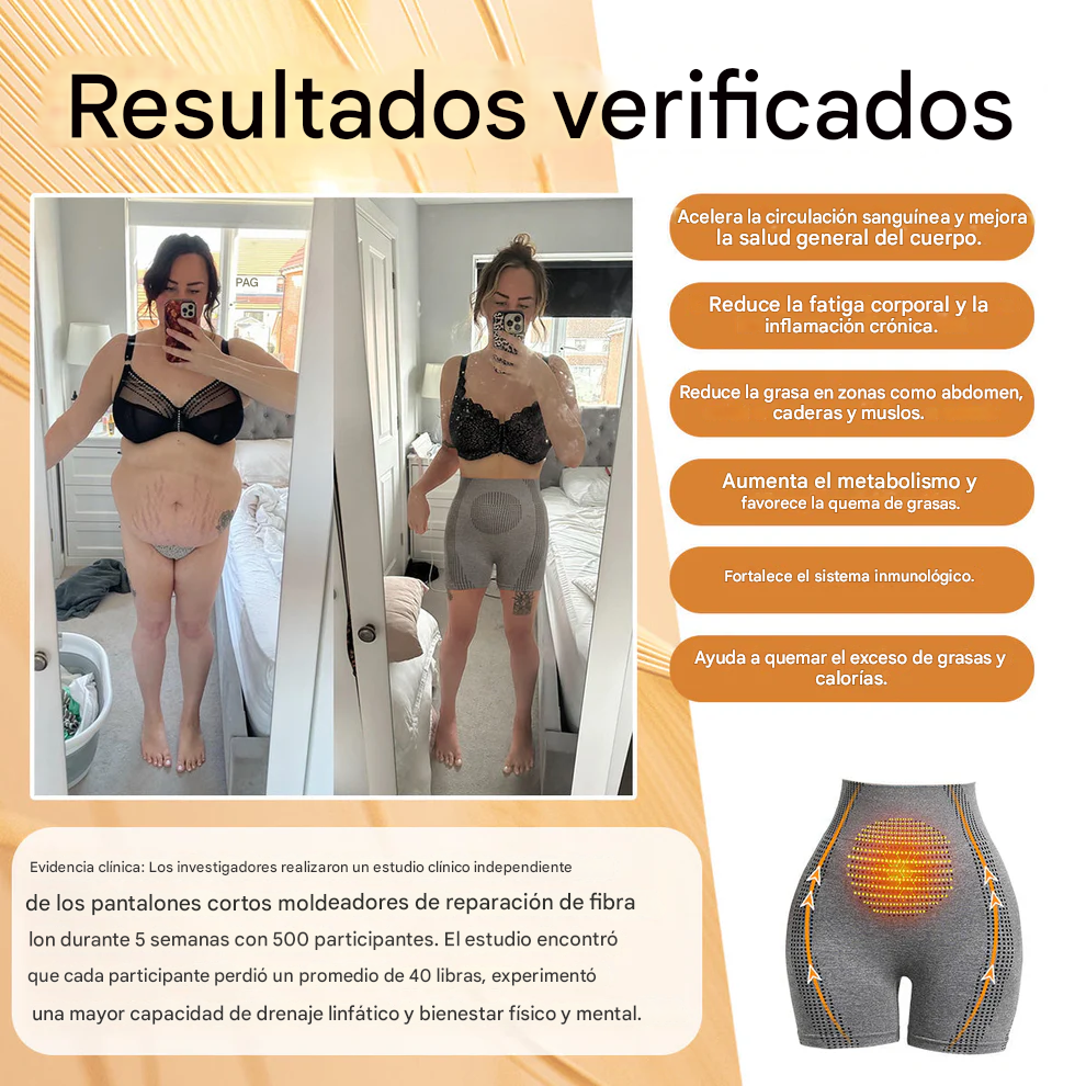 VOCJFEI™ Pantalones cortos de seda con fibras ionizadas que reparan y moldean