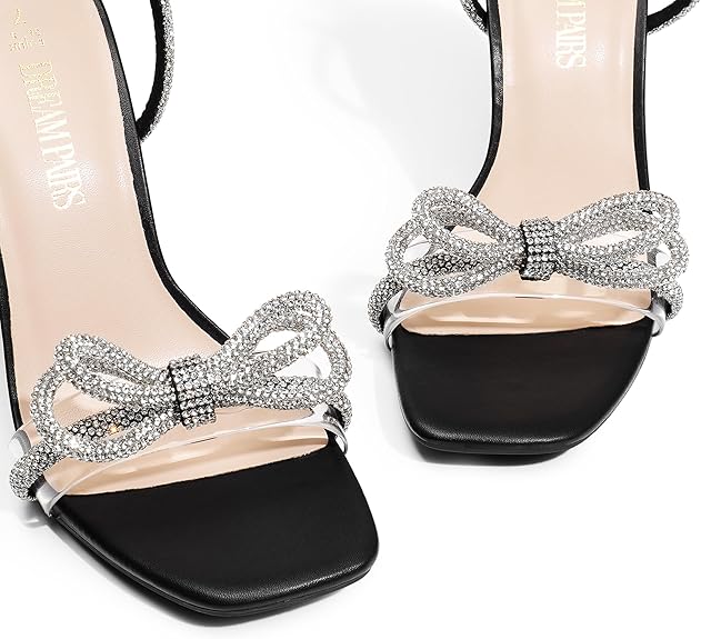 Sandalias de Tacón Cristal - Elegancia que ilumina cada paso