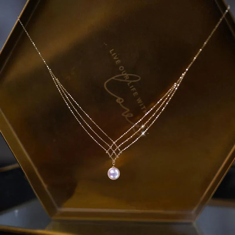 Icon - Collar de encaje con perla japonesa