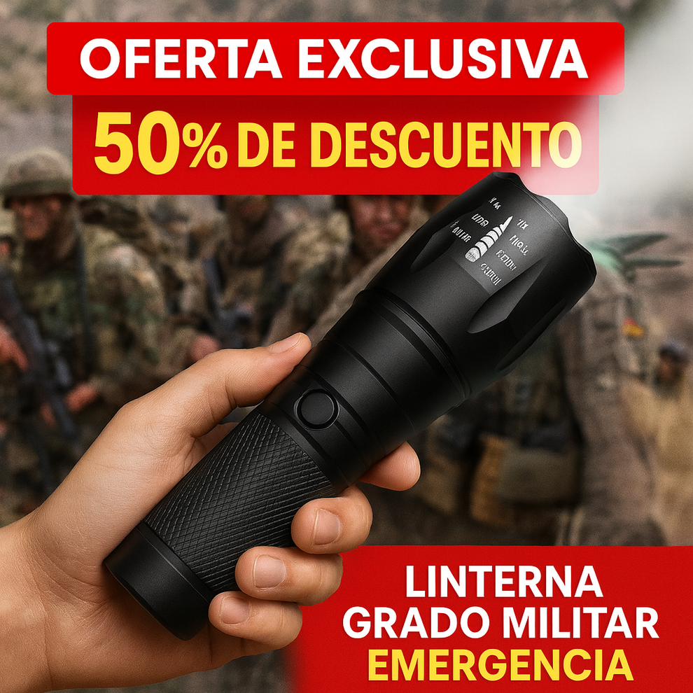 🔦 Potencia extrema para cualquier situación con la - Linterna Extrema Militar