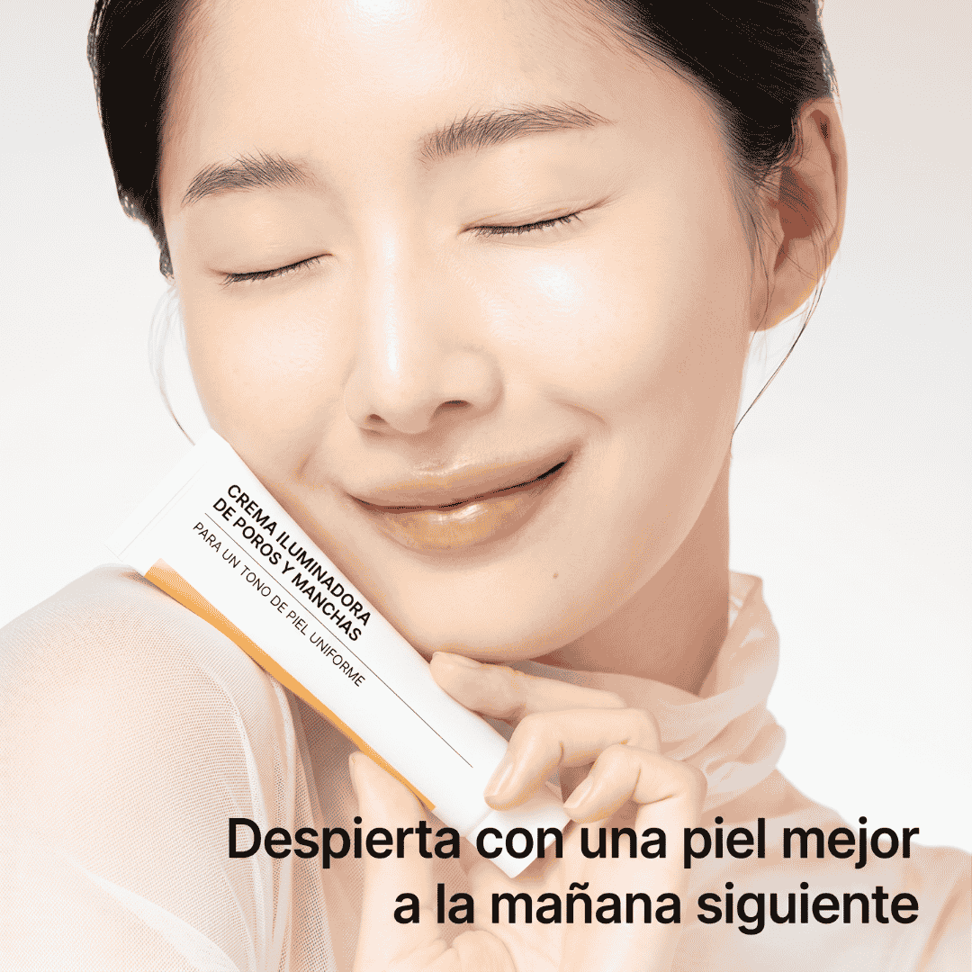 Crema aclaradora de poros y manchas oscuras