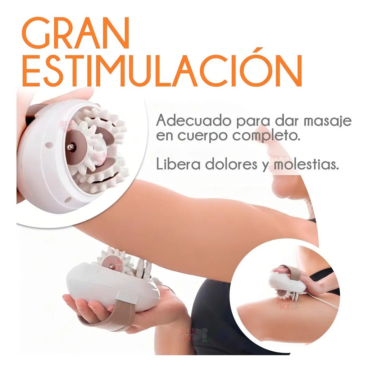 PROMO 2x1 - Masajeador Corporal Anti Celulitis Con Rodillo Eléctrico ( 6 Anillos Masajeadores )