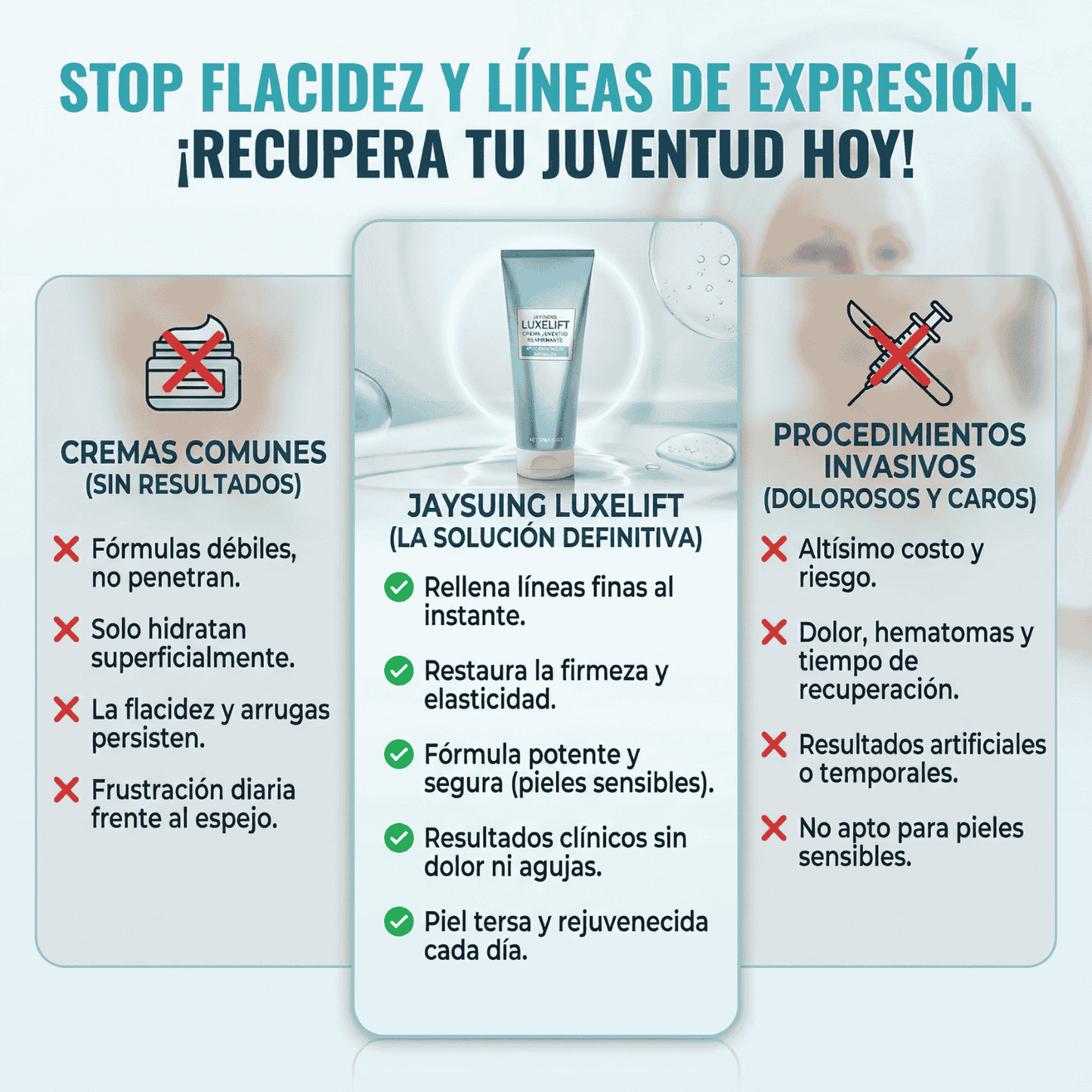 Promo 2X1 LuxeLift - Reafirmante y rejuvenecedor de piel biancat