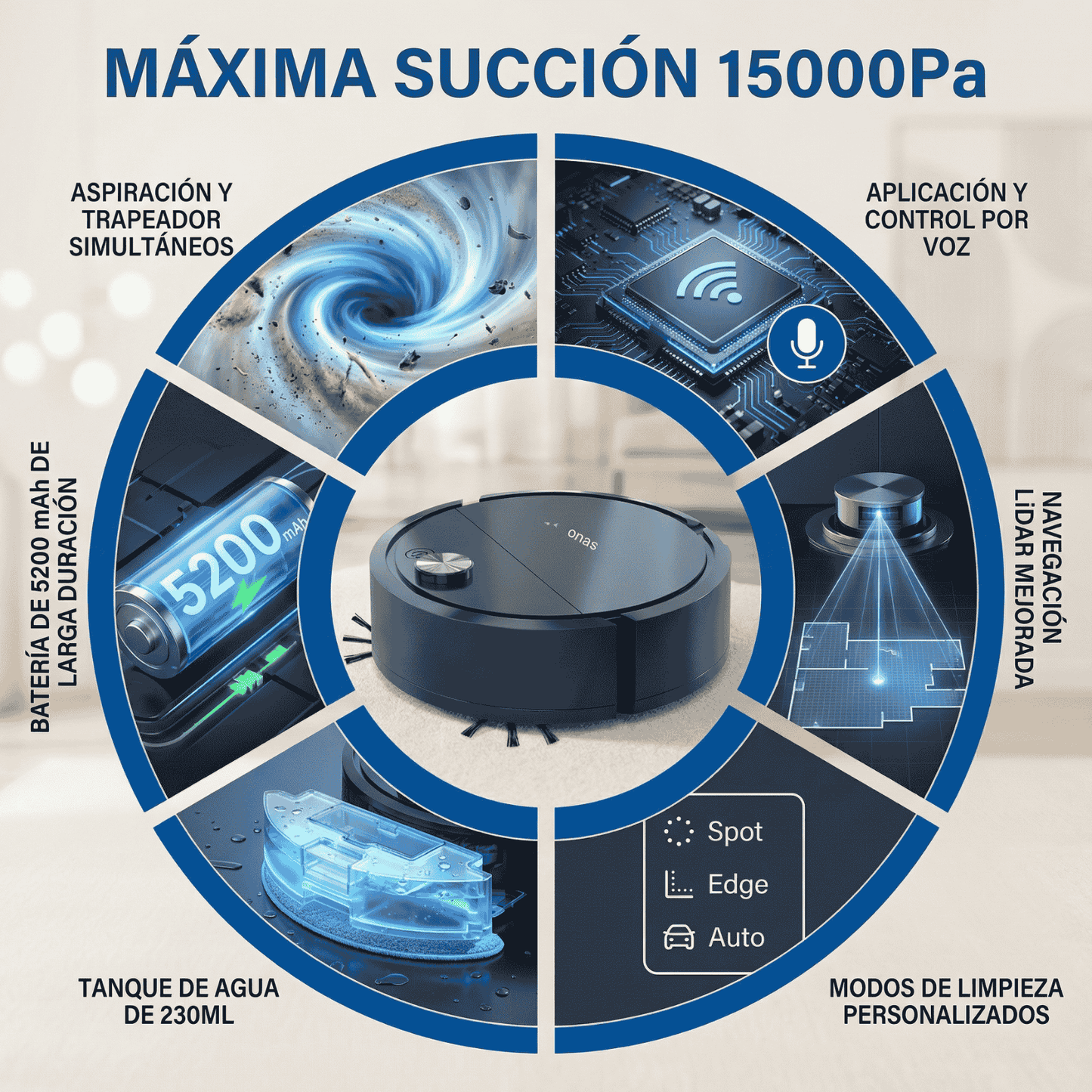 Aspiradora robot Seurico™ - AutoClean Pro Free
