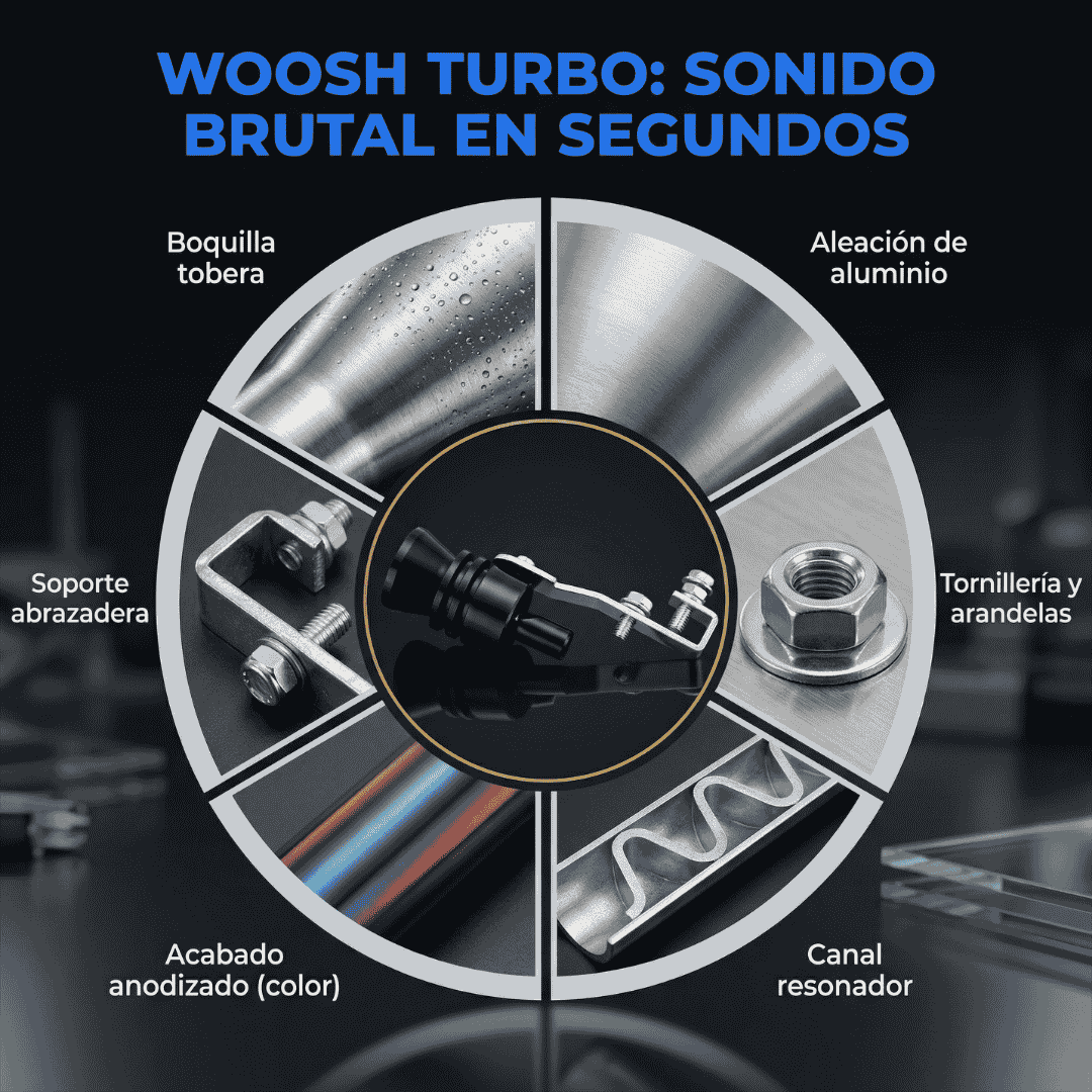 TurboRoar™- Tubo de escape de gran tamaño