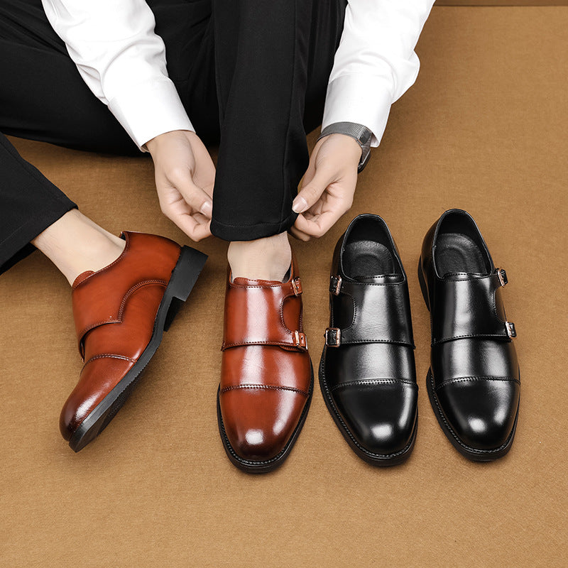 Imperium Monk™ – Zapato De Cuero Ortopédico Clásico De Doble Hebilla