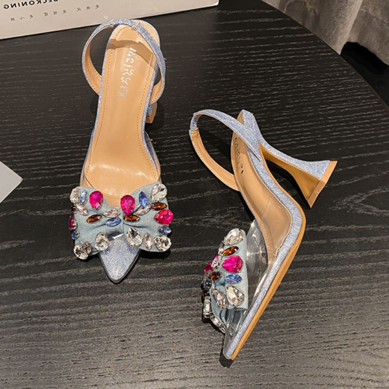 CrystalBloom ™ - Sandalias Premium De Tacón