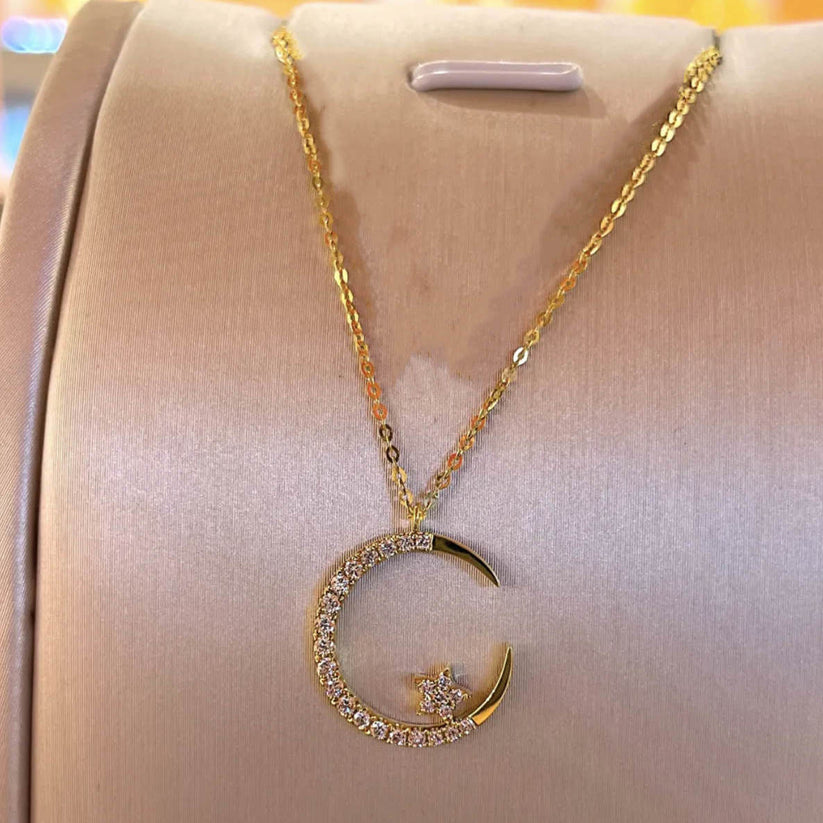 🌙Collar Chapado En Oro De Luna Encantada ®🌙