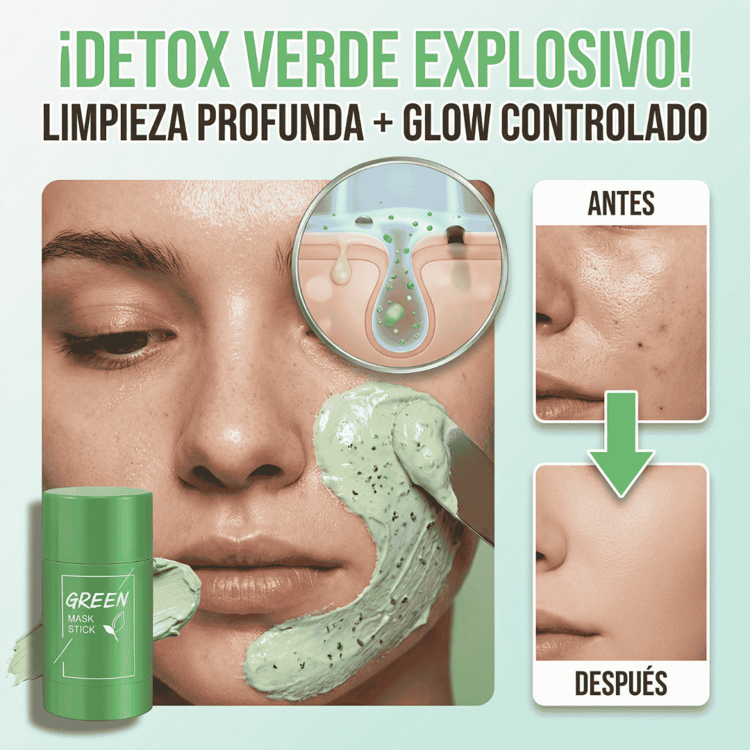 🌿 GreenTea Glow™ - Mascarilla de limpieza profunda 🌿
