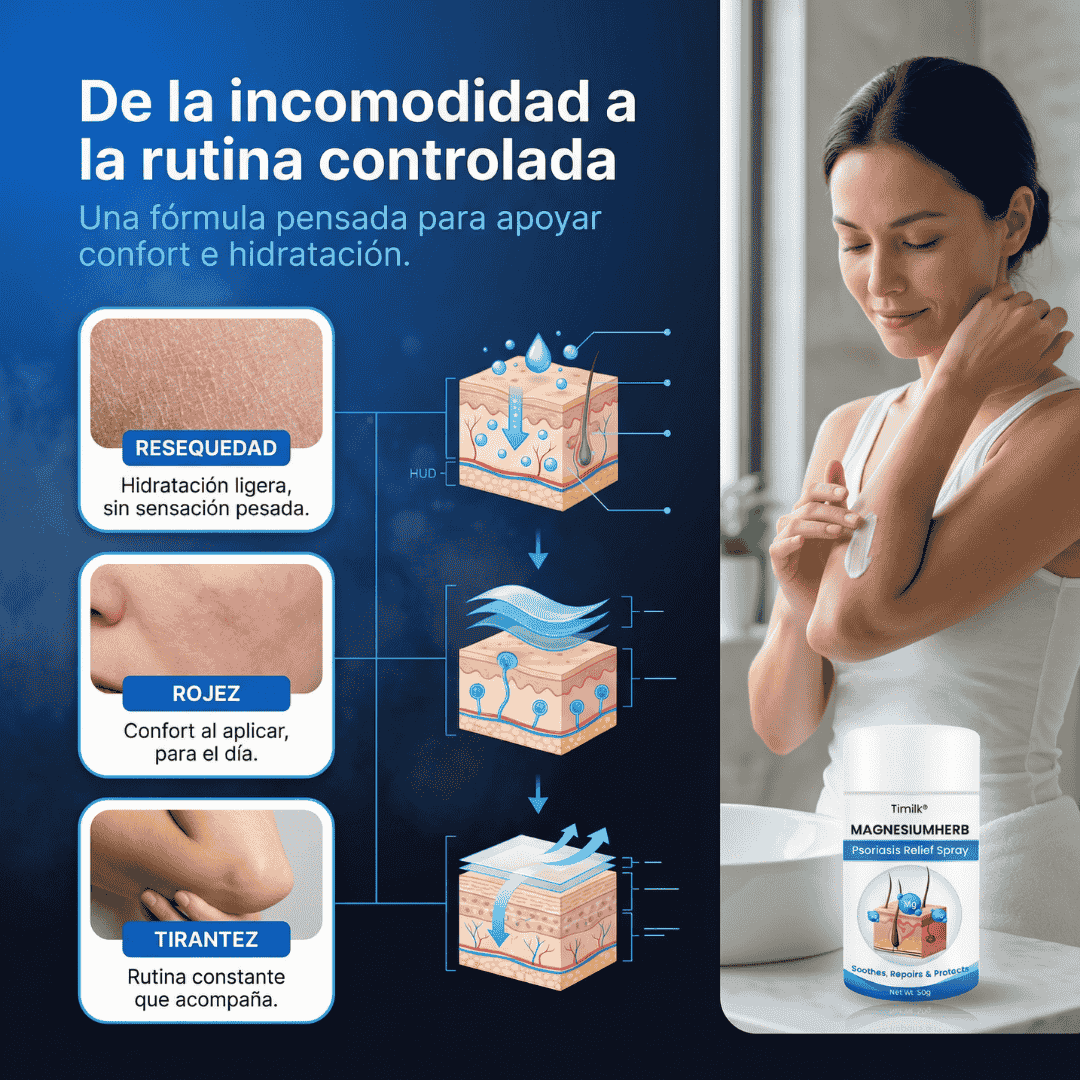 MagnesiumHerb - Spray Para El Alivio De La Psoriasis