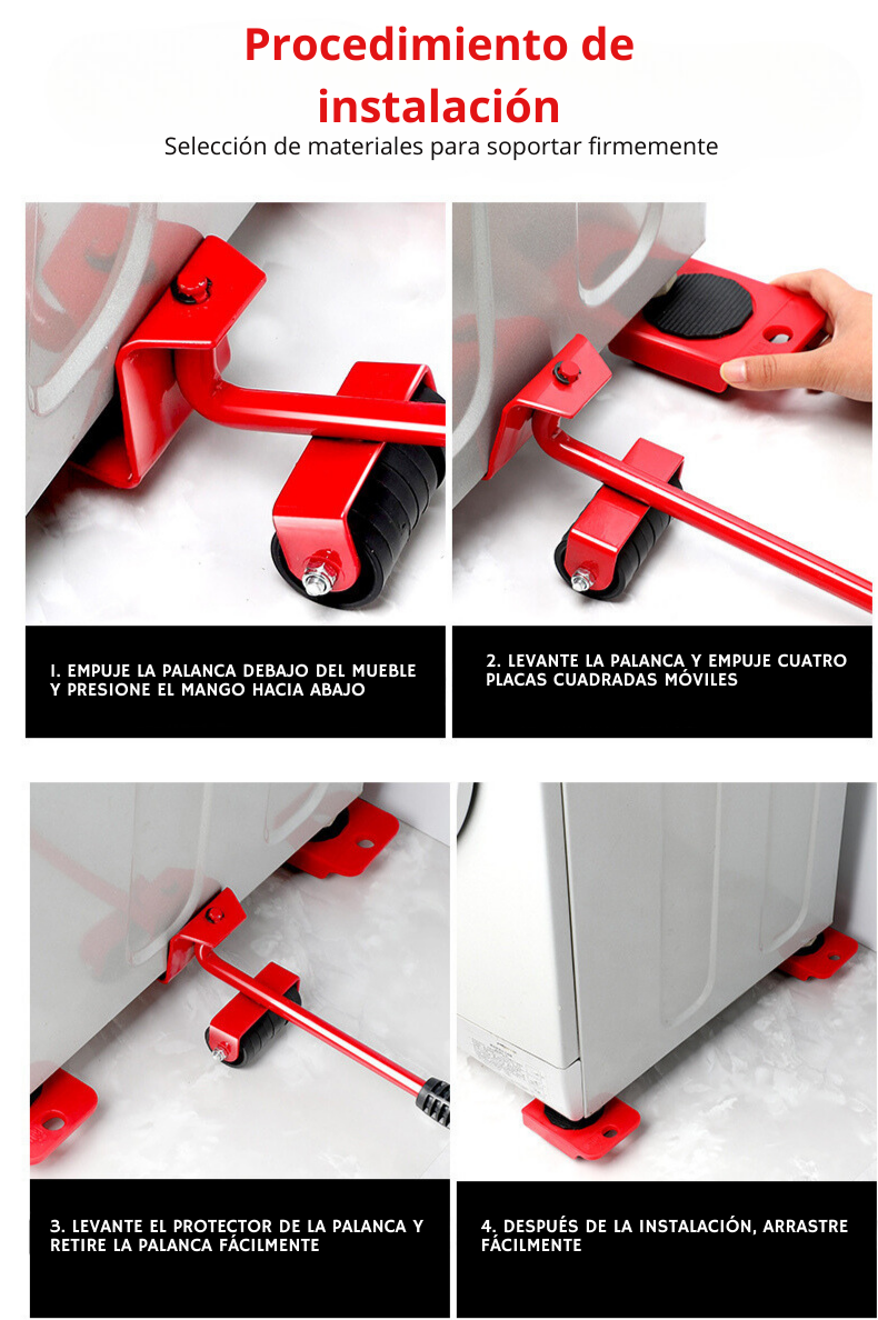 EasyMove ™ - Kit Elevador De Objetos Pesados