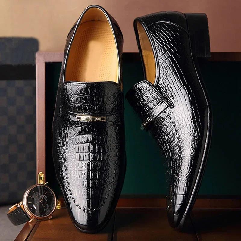 Mocasín de Cuero Crocodille™ con proceso texturizado 🎁 Outlet Mario Hernández 🎁