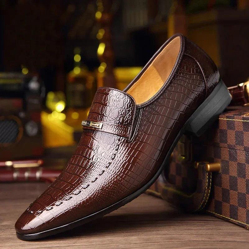 Mocasín de Cuero Crocodille™ con proceso texturizado 🎁 Outlet Mario Hernández 🎁