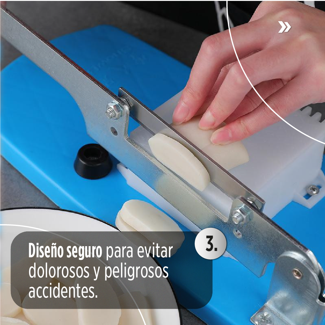 Rebanadora manual multifuncional – Especial para embutidos y alimentos