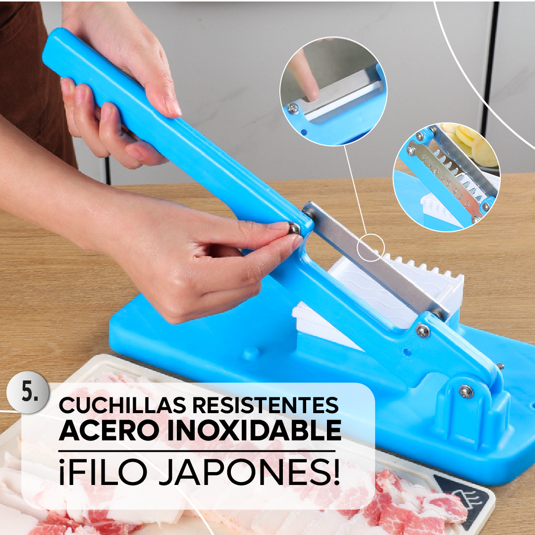 Rebanadora manual multifuncional – Especial para embutidos y alimentos