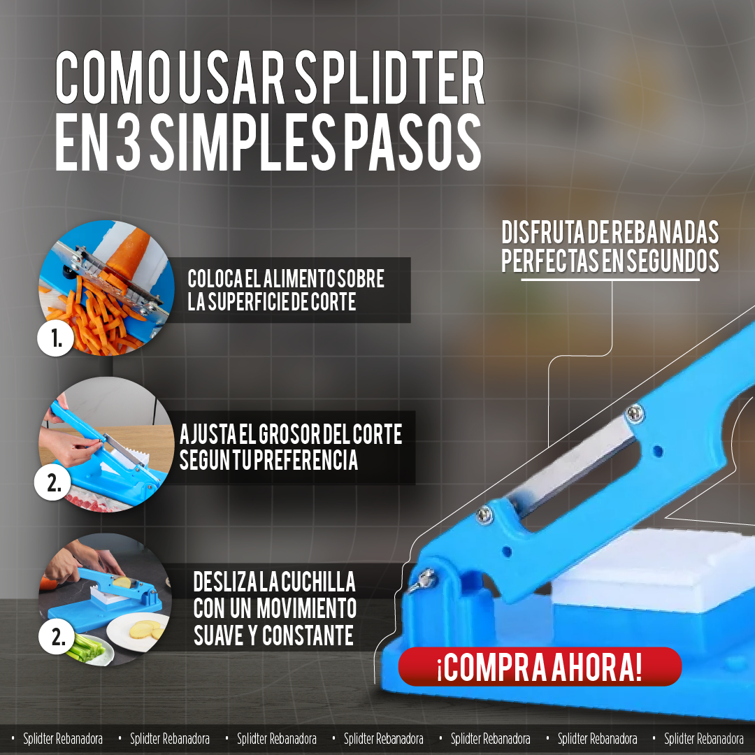 Rebanadora manual multifuncional – Especial para embutidos y alimentos