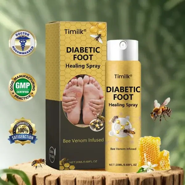 🔥PROMO 2X1 🎁 Timilk® Spray Curativo para Pie Diabético - Con Infusión de Veneno de Abeja