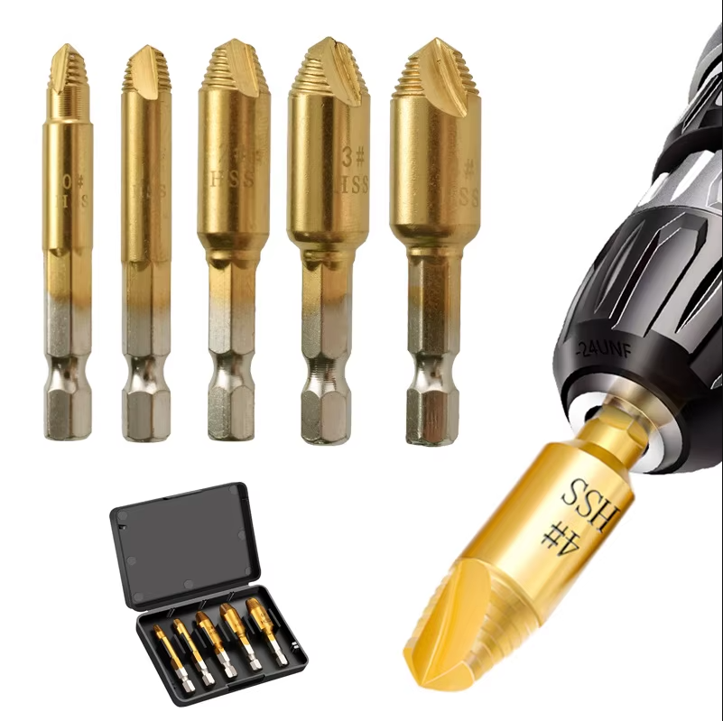 🔩 X-Grip™ - Extractor de Tornillos Dañados (Pack de 5)