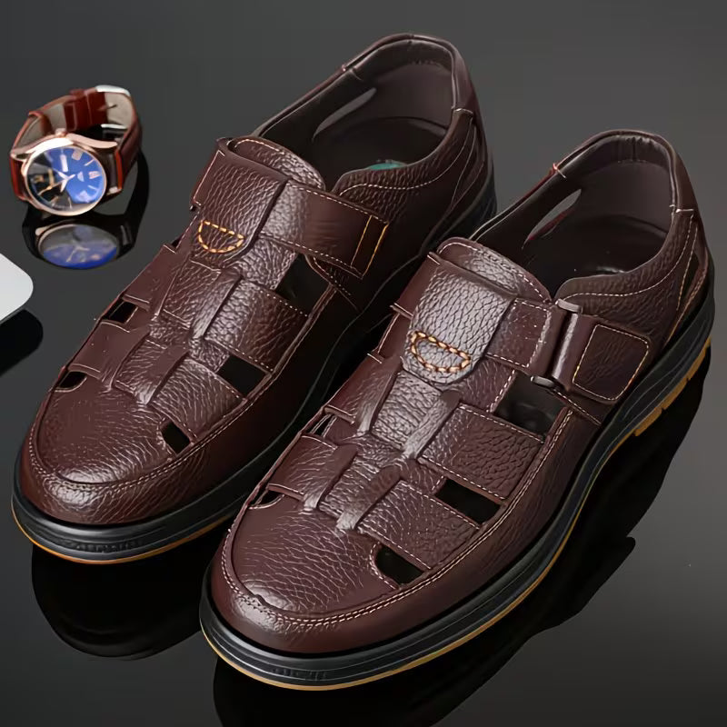 ClassicStep - Sandalias De Cuero Premium👞
