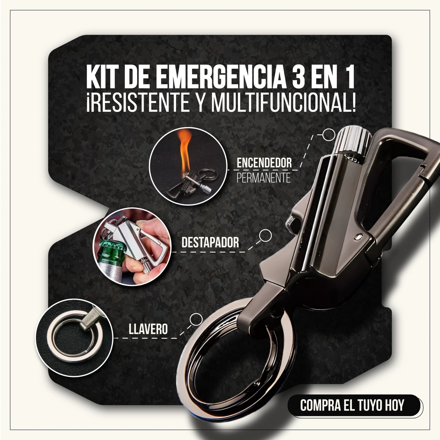 🔥 Vulcano™ Encendedor 3 En 1 – El encendedor todo terreno que siempre te acompaña 🔥