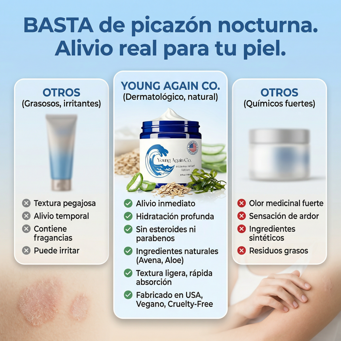 Young AgainCO® crema💧 aliviante dermatologica👩⚕️ de eczema