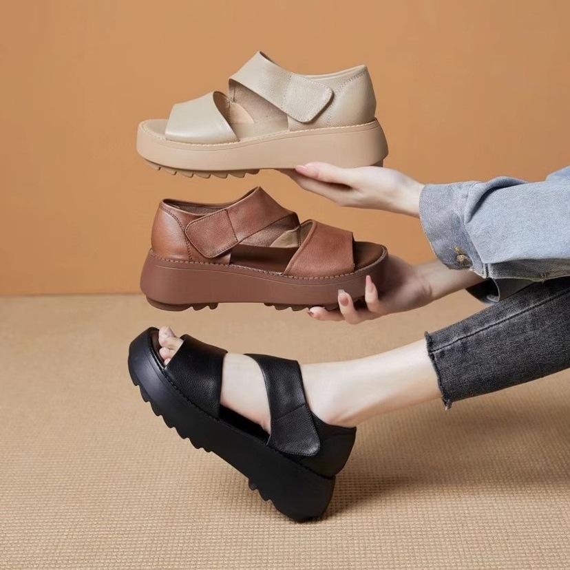 Romana™ - Sandalias ortopédicas en cuero y suela comfy