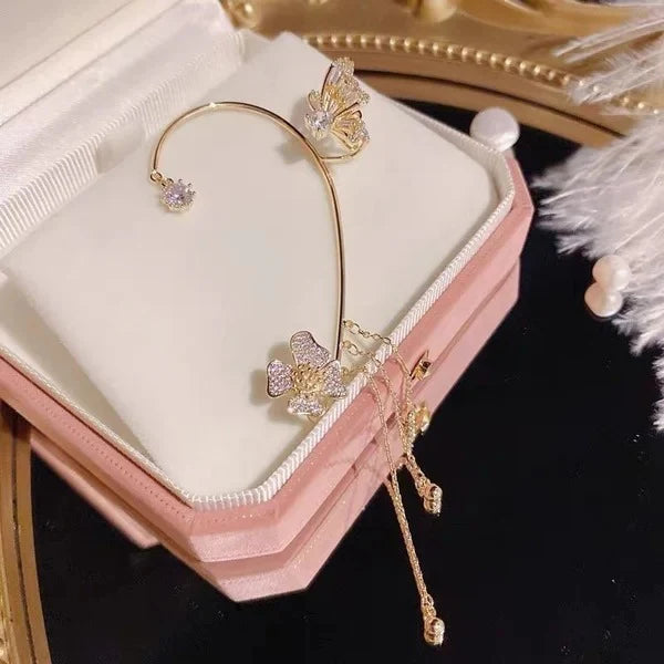🌊 PROMO 2x1 - Aretes De Mariposas Con Colgantes🌊
