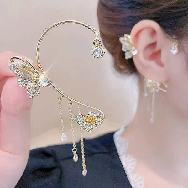 🌊 PROMO 2x1 - Aretes De Mariposas Con Colgantes🌊