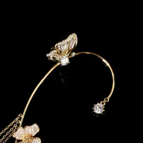 🌊 PROMO 2x1 - Aretes De Mariposas Con Colgantes🌊
