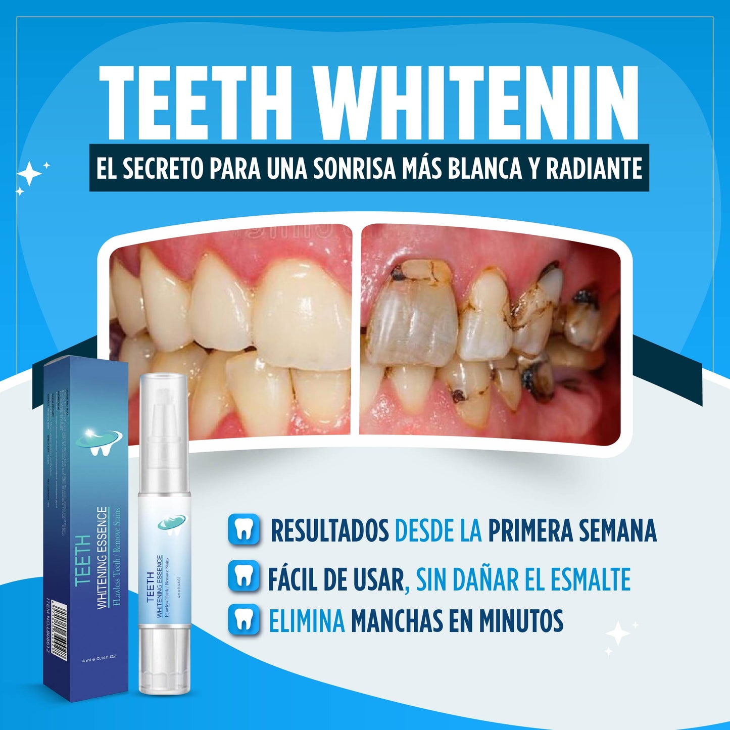 ¡PAGA 1 LLEVA 3! Teeth Whitening Essence™ - Blanqueador dental