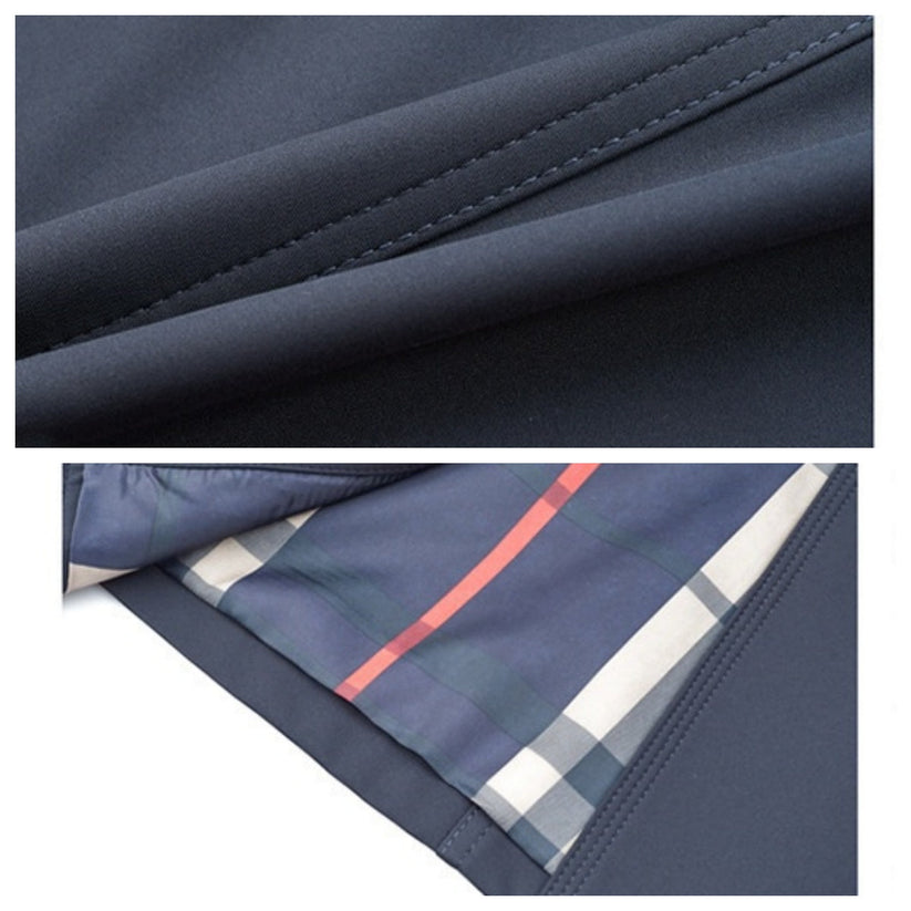 Chaqueta Gabardina Cruzada Para Hombre