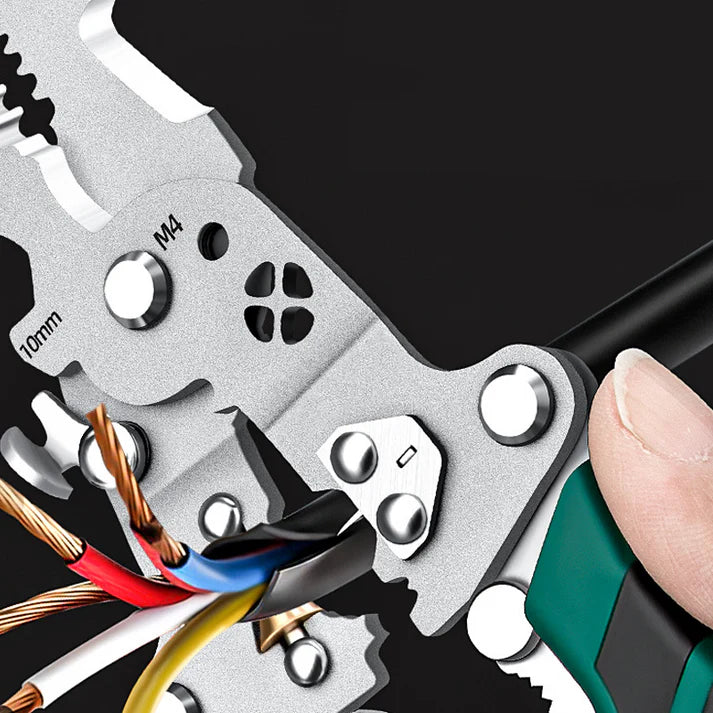 Stripping Scissors - Tijeras pelacables plegables multifuncionales con prueba eléctrica