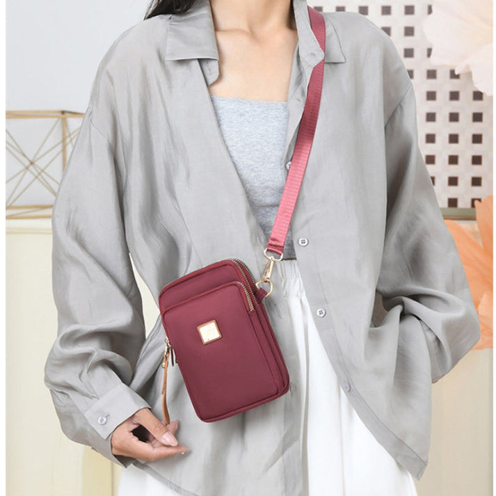 Elegante bolso bandolera de 3 capas