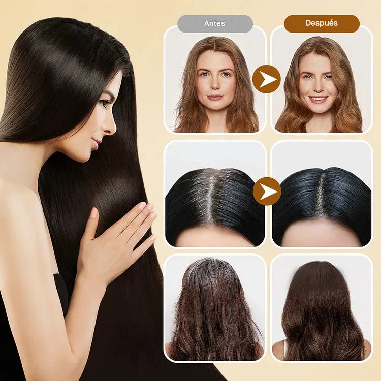 Shampoo Everglow japonés de tinte natural para el cabello de larga duración.