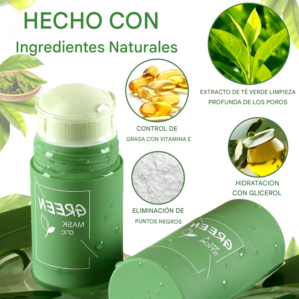 🌿 GreenTea Glow™ - Mascarilla de limpieza profunda 🌿