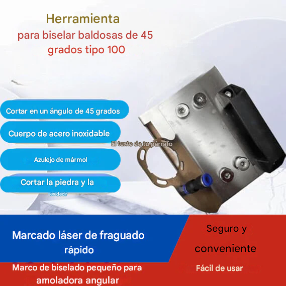 Soporte de amoladora⚒️🪚 angular para cortar azulejos🧩 y baldosas en bisel de 45