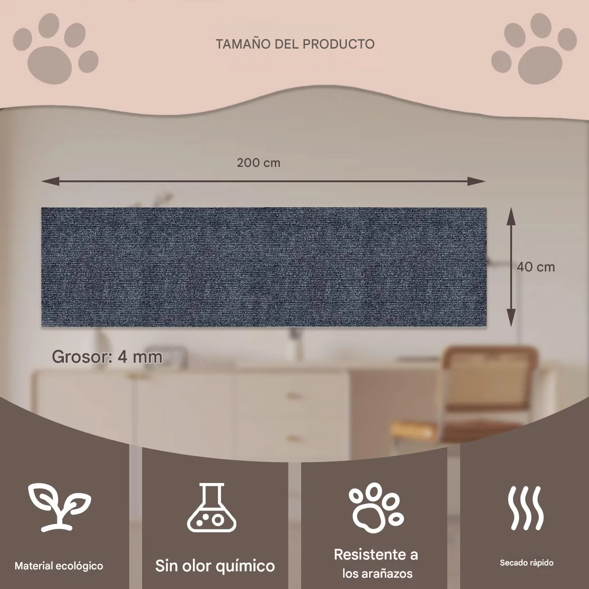 🐾 ScratchSafe™ - Tapete Rascador Elegante