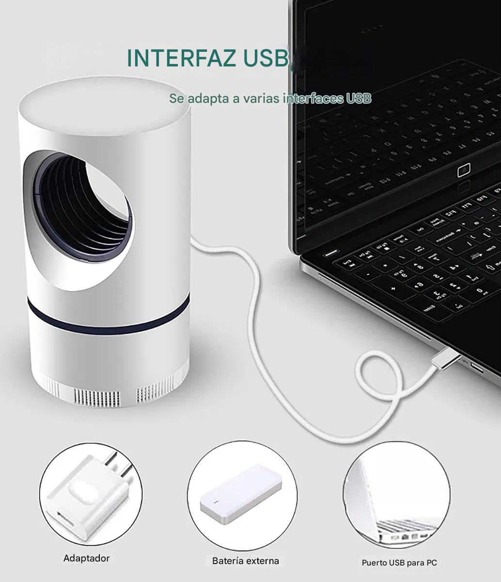 ZAPTRONIC™ - Lámpara LED Elimina Insectos