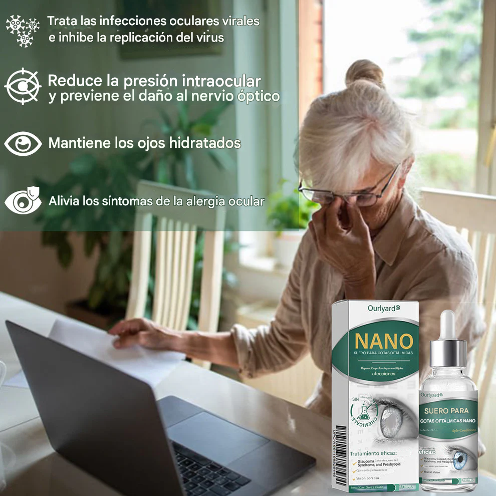 Ourlyard® - Gotas Para Los Ojos - Apto para presbicia, síndrome del ojo seco, glaucoma y cataratas