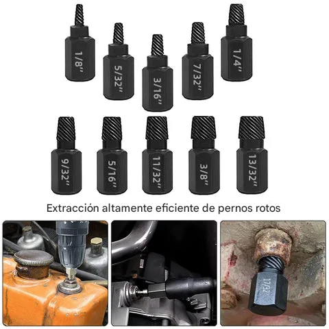 Herramienta Para Quitar Tornillos De Cabeza Rota ( x10 Unidades )