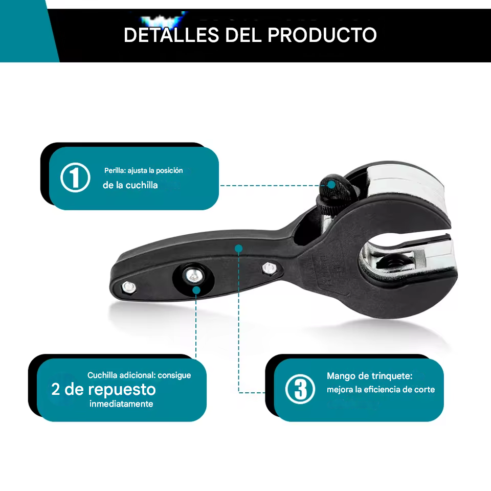 TrinquePro™ - Cortador De Tubos De Trinquete